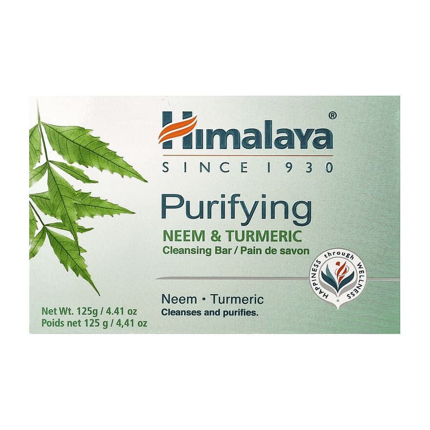 Purifying Cleansing Bar Soap, Neem & Turmeric