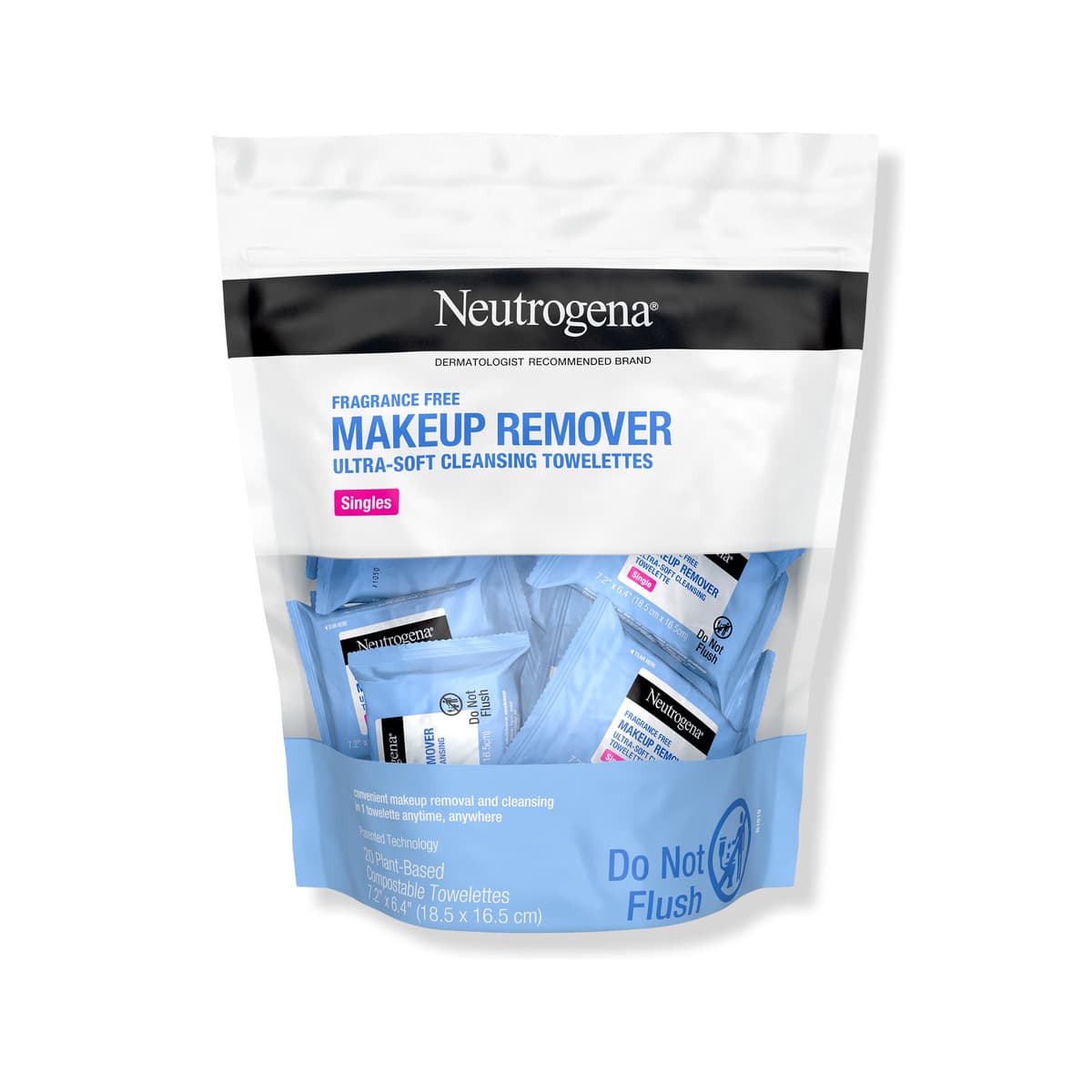 Makeup Remover Cleansing Towelettes, Fragrance Free Singles