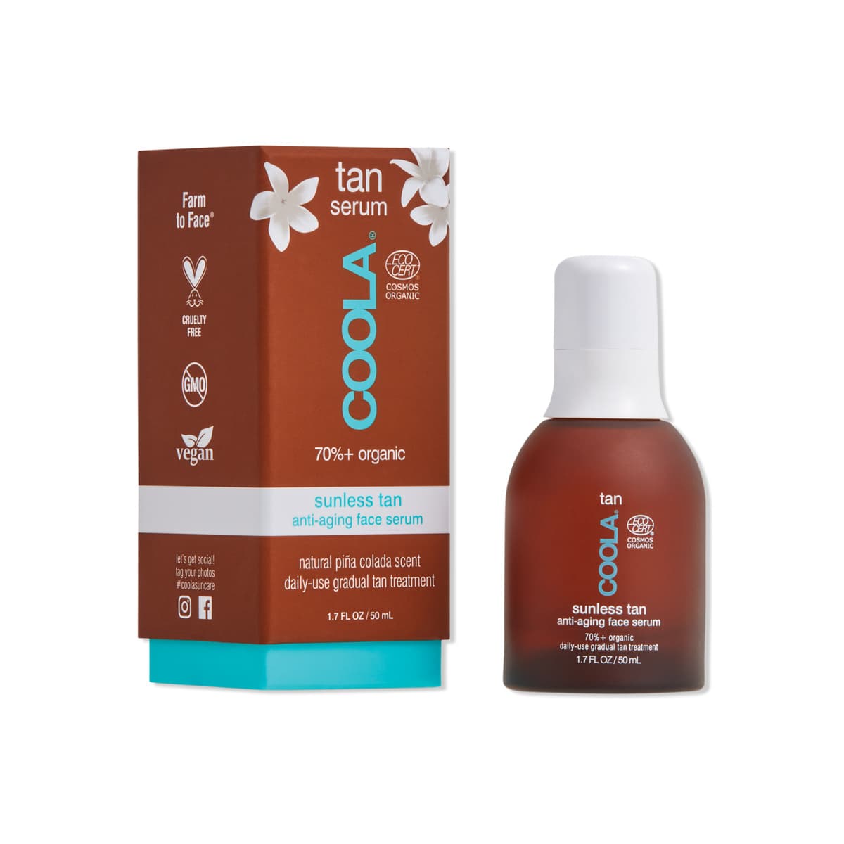 Organic Sunless Tan Anti-Aging Face Serum
