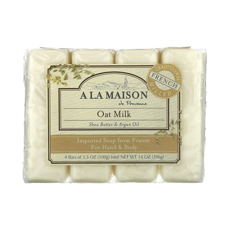 Hand & Body Bar Soap, Oat Milk