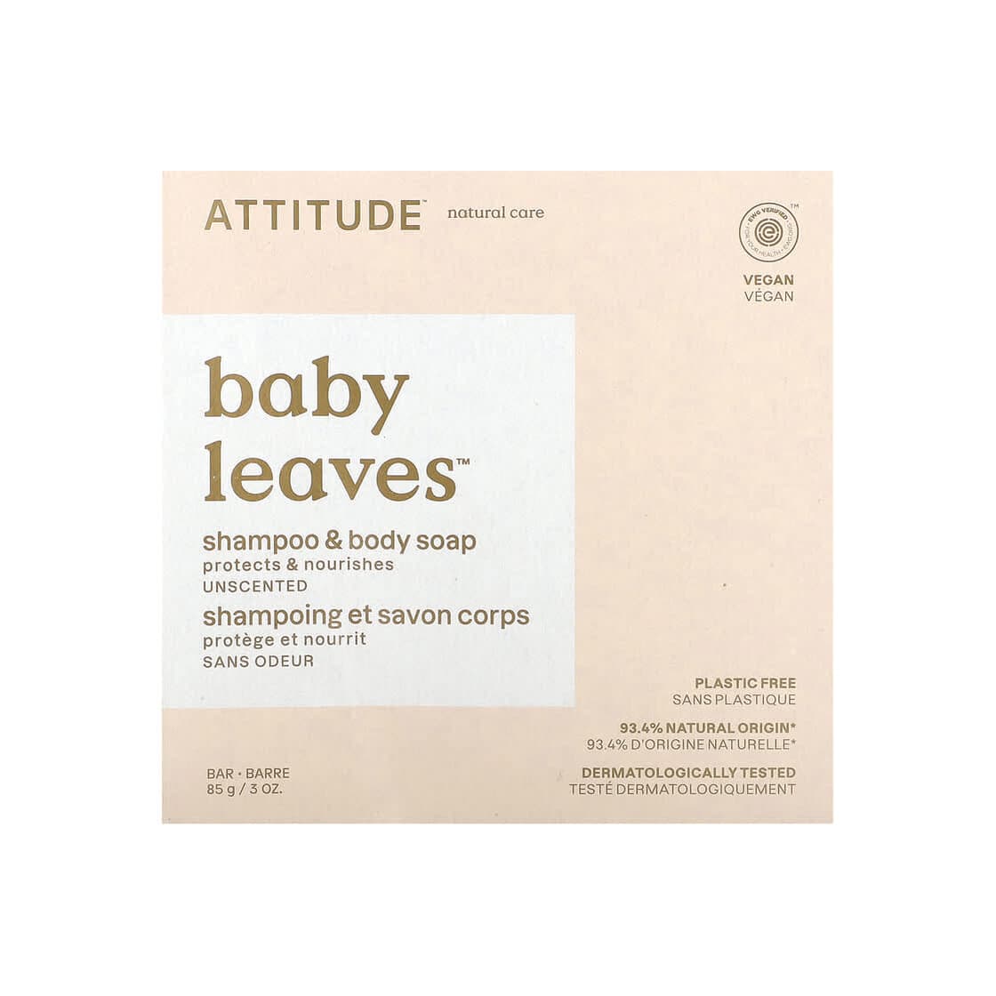 Baby Leaves, Shampoo & Body Bar Soap, Unscented