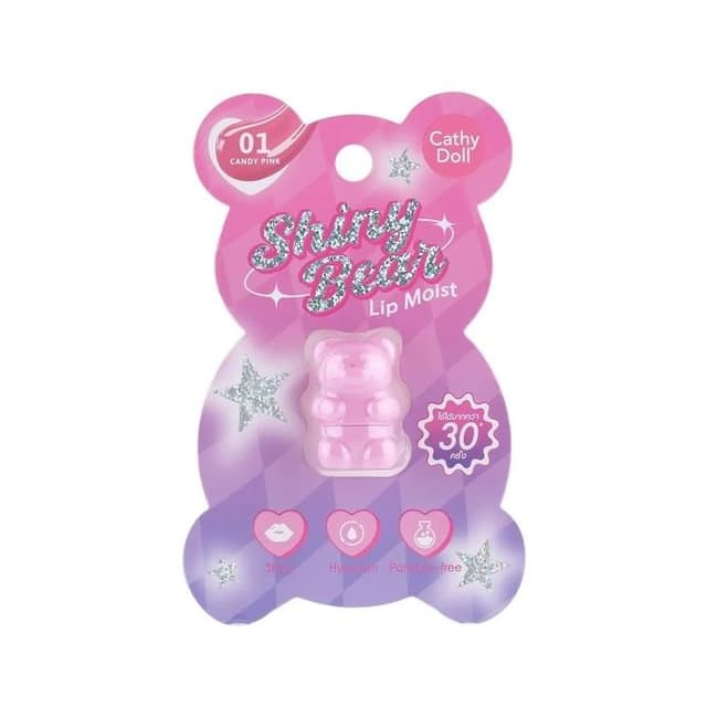 Shiny Bear Lip Moist, #01 Candy Pink