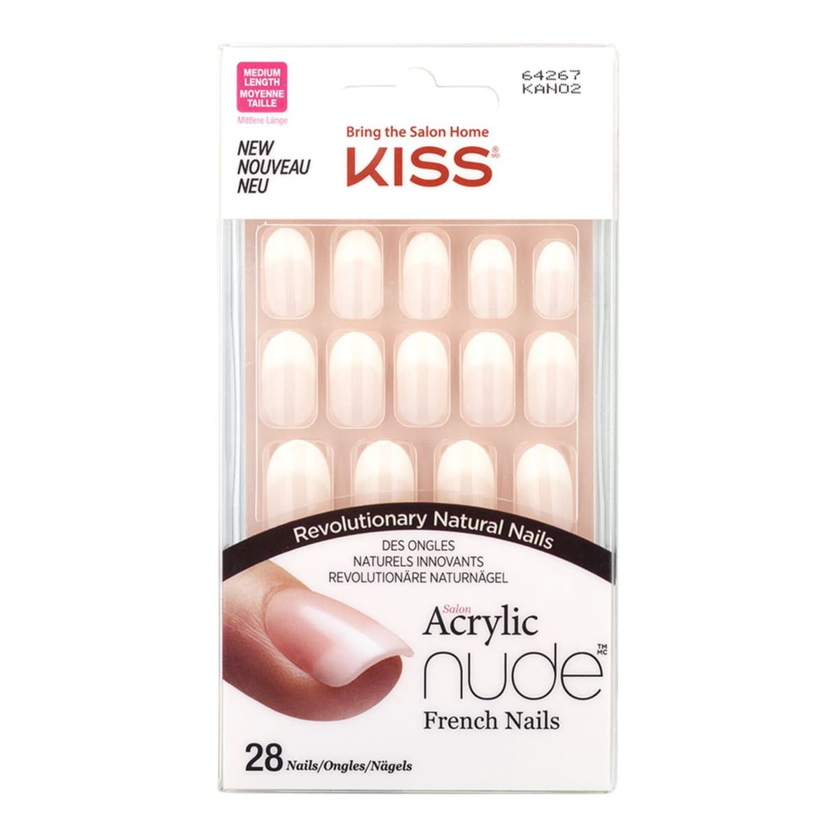 Salon Acrylic Nude Medium Length- Graceful