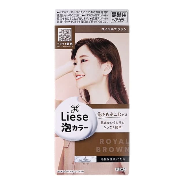Liese Creamy Bubble Hair Color, Royal Brown