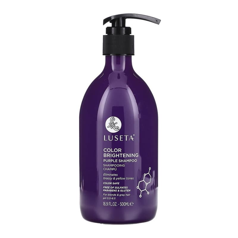 Color Brightening Purple Shampoo, For Blonde & Gray Hair