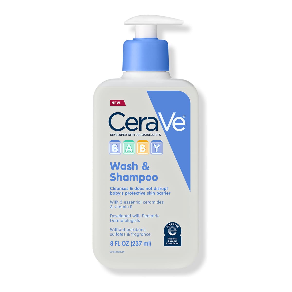 Baby Wash & Shampoo, 2-in-1 Gentle Tear-Free Cleanser for Sensitive Skin & Hair