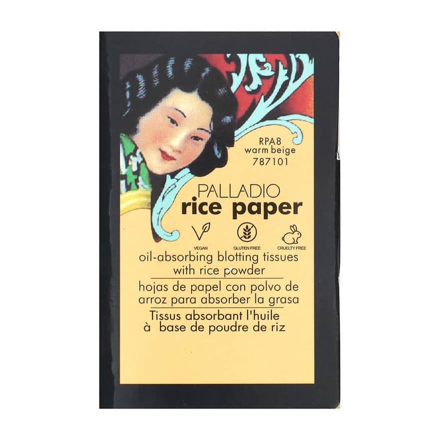 Rice Paper, Oil-Absorbing Blotting Tissues, Warm Beige RPA8
