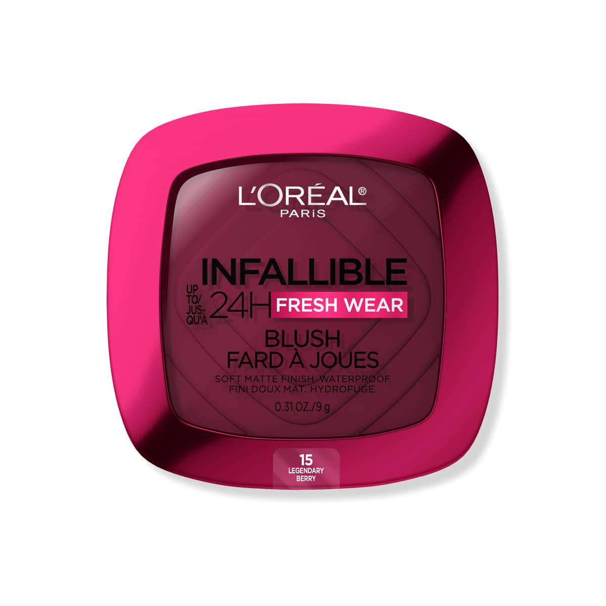 Infallible 24H Fresh Wear Soft Matte Blush, #15 Legendary Berry