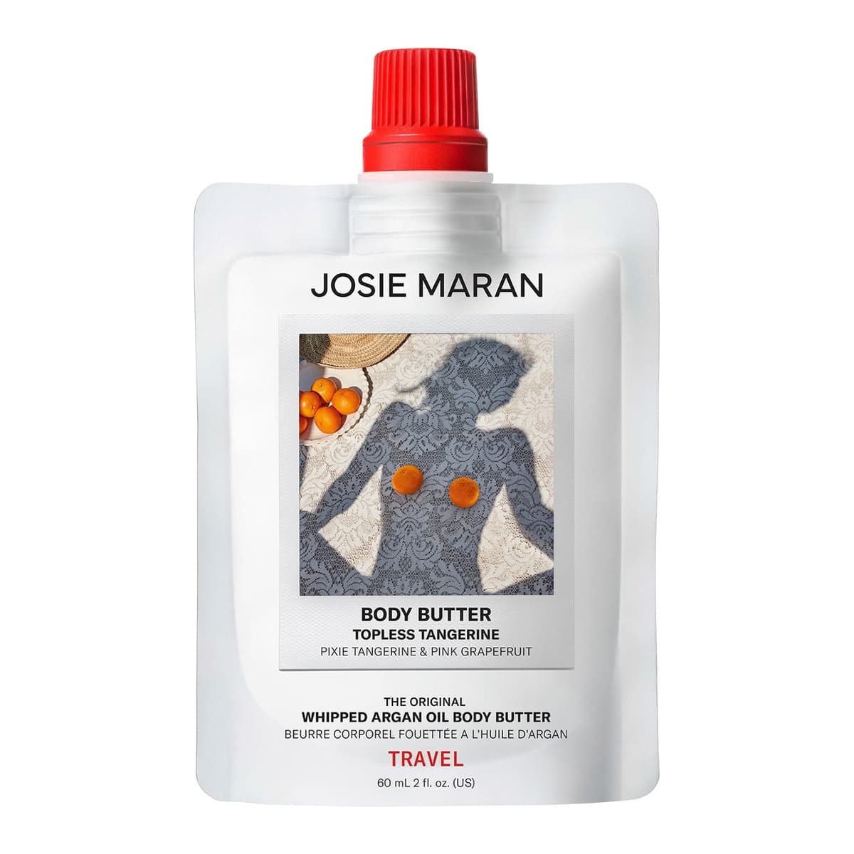 Topless Tangerine - Whipped Argan Oil Refillable Firming Body Butter Jar