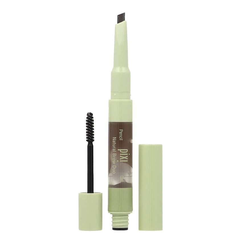 2-In-1 Natural Brow Duo, Brow Pencil & Gel, #0633 Deep Brunette