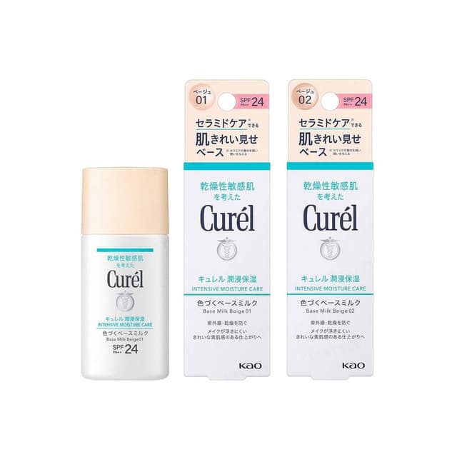 Curel Intensive Moisture Care Base Milk SPF 24 PA++, Light Beige