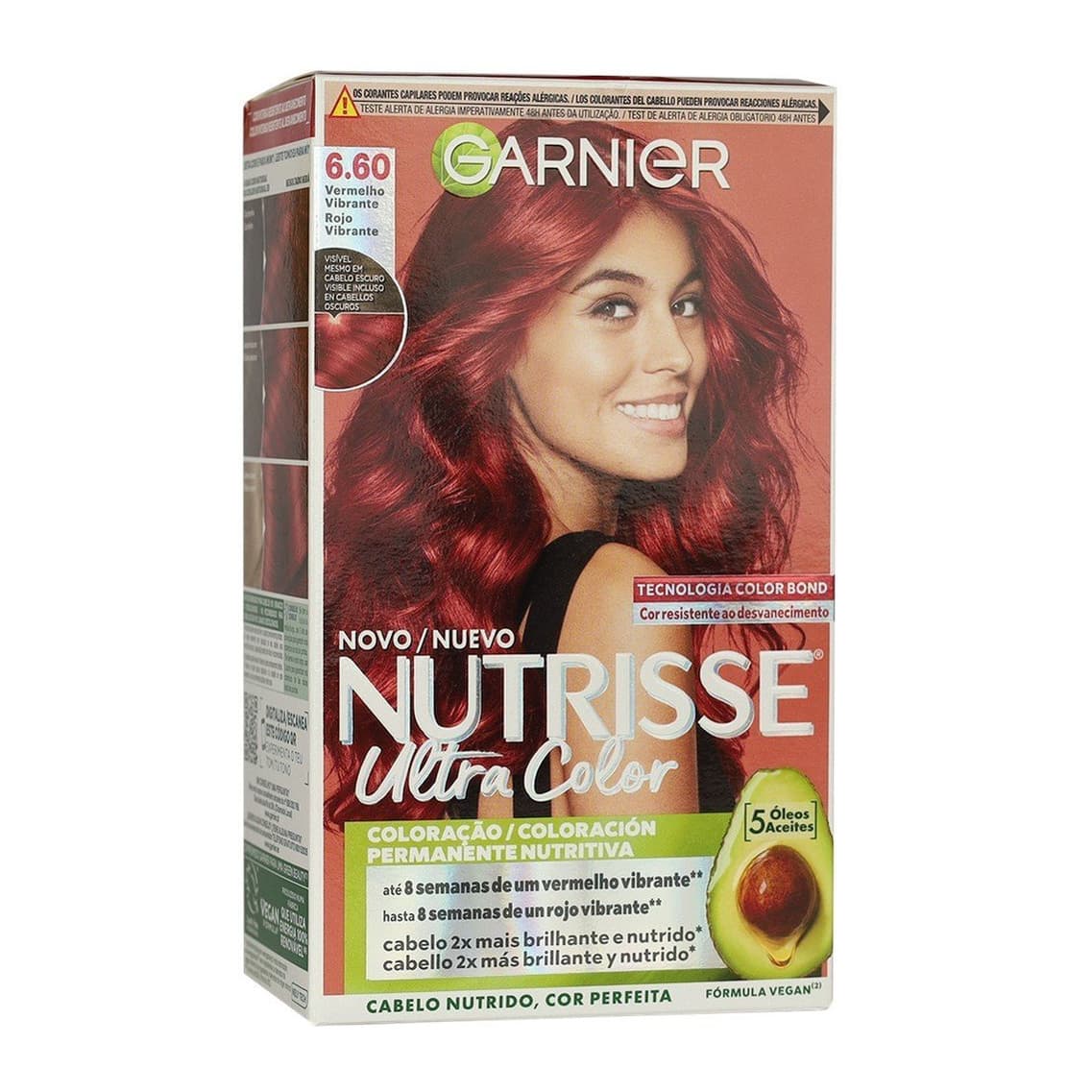 Nutrisse Ultra Color Permanent Hair Dye 6.60 Fiery Red
