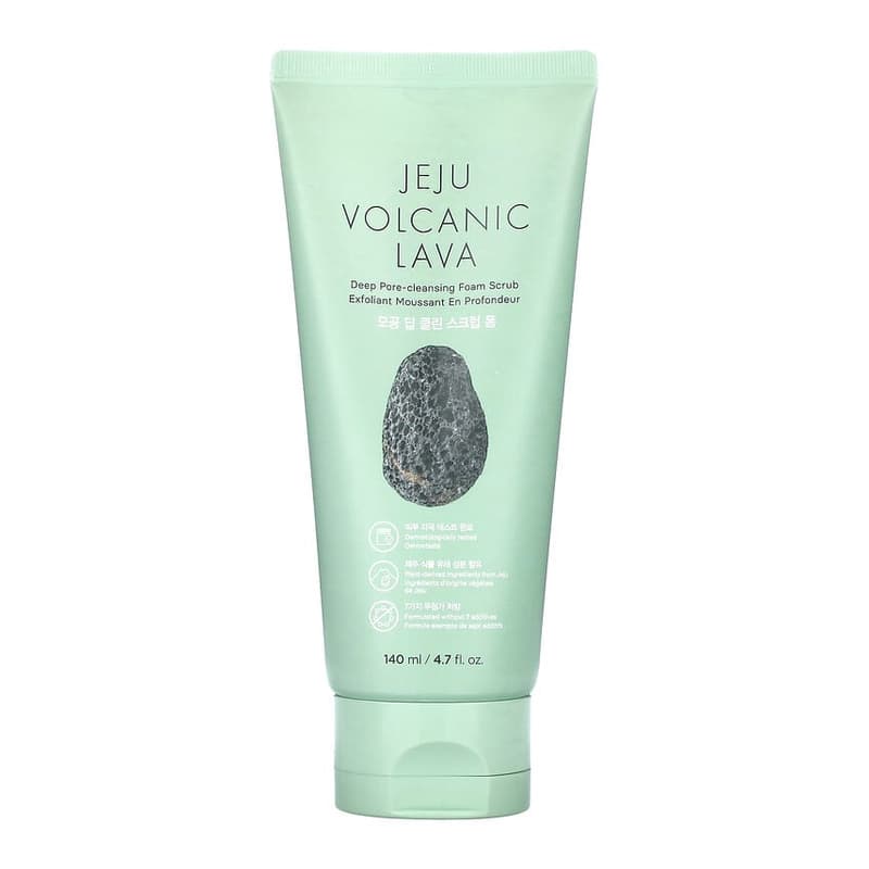 Jeju Volcanic Lava, Deep Pore-Cleansing Foam Scrub