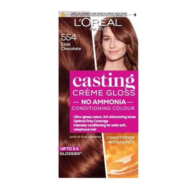 Casting Crème Gloss 554 Chilli Choc Brown Semi Perm Hair Dye