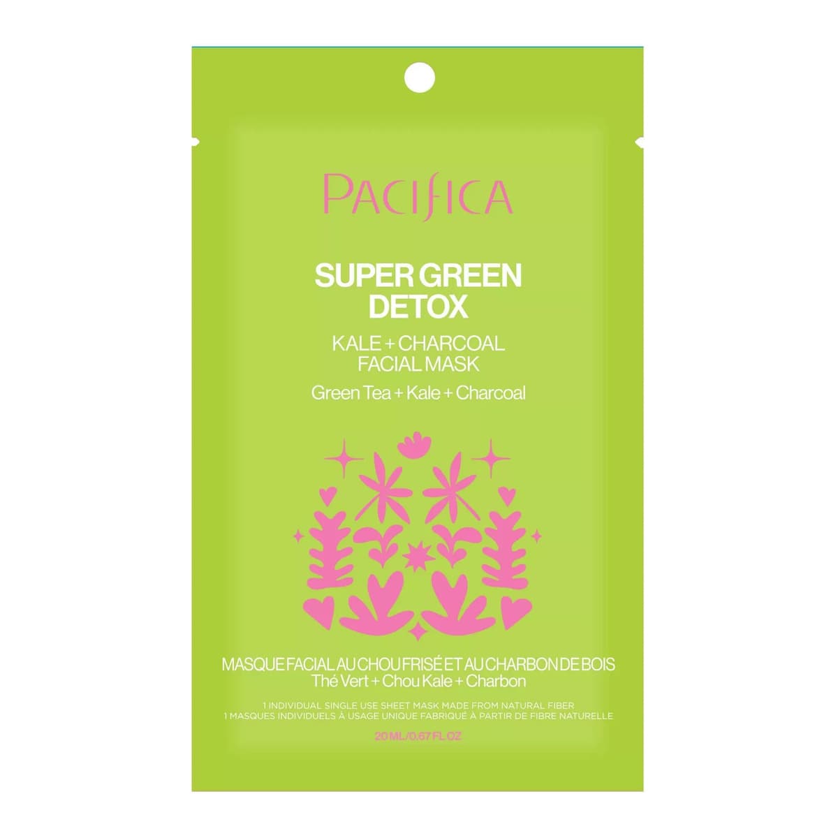 Super Green Detox Kale and Charcoal Face Mask