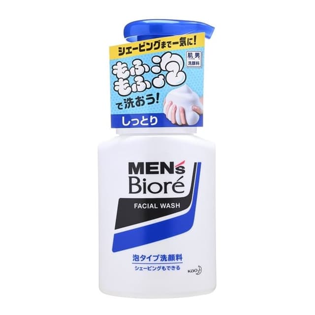 Men's Biore Foam Facial Wash, Moist