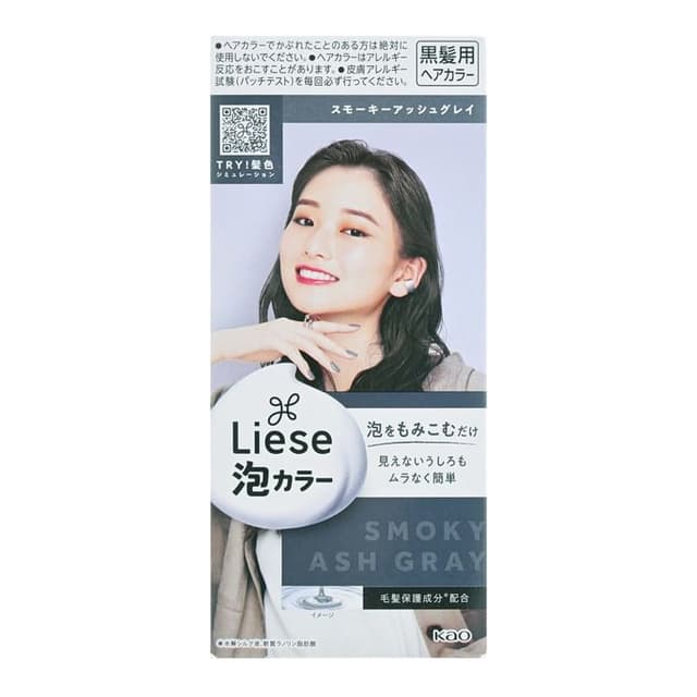 Liese Creamy Bubble Hair Color, Smoky Ash Gray