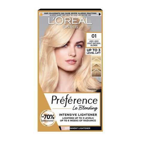 Preference Blondissimes 01 Lightest Natural Blonde Hair Dye