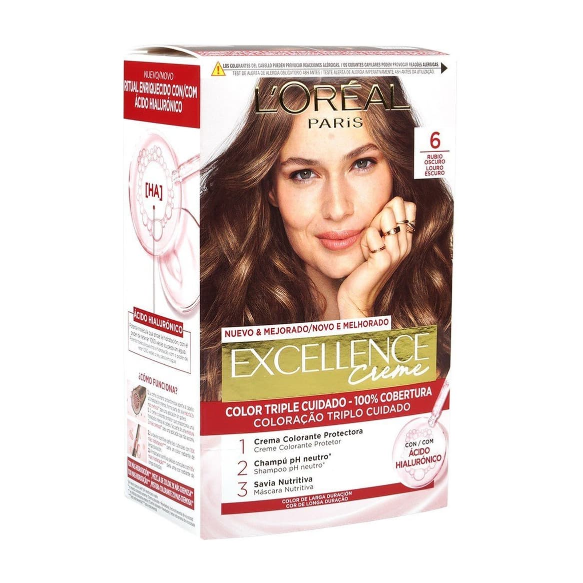 Excellence Creme Hair Dye 6 Natural Light Brown