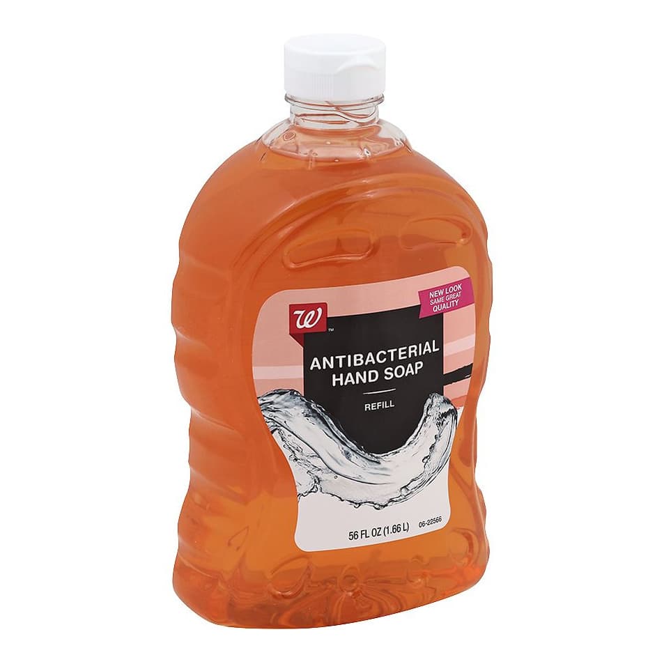 Liquid Antibacterial Hand Soap, Refill Amber
