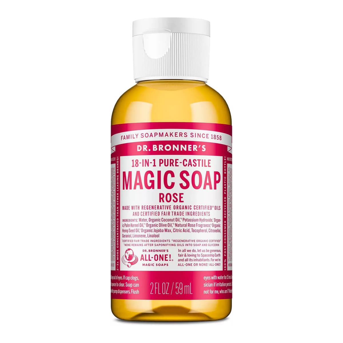 Magic Pure Castile Liquid Soap Bodywash - Rose