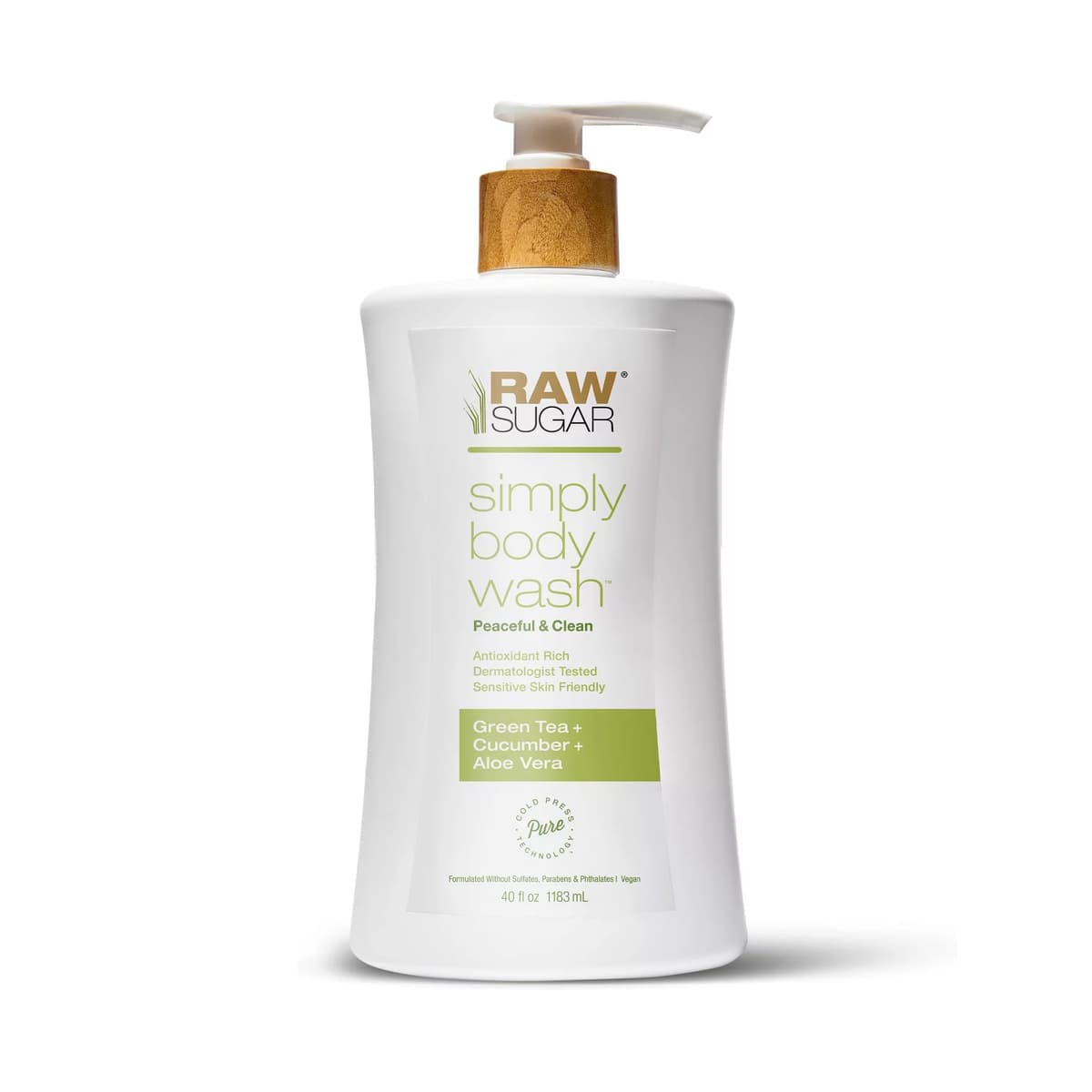 Simply Body Wash for Sensitive Skin - Green Tea + Cucumber + Aloe Vera