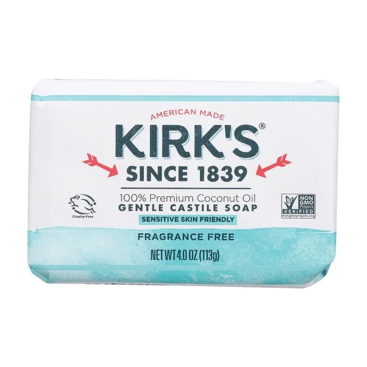 Gentle Castile Soap - Fragrance Free Bar.