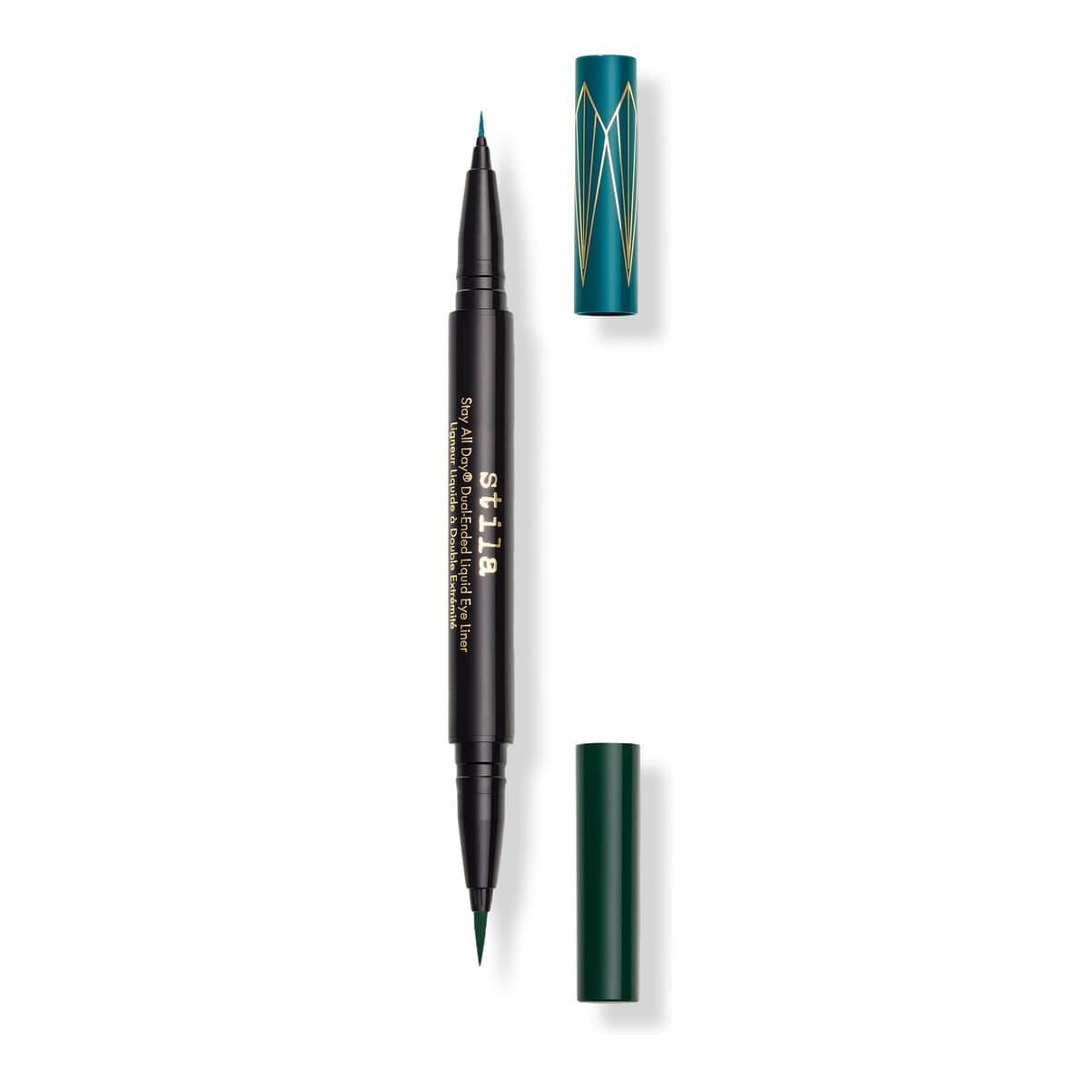 Stay All Day Dual-Ended Waterproof Liquid Eyeliner, Teal / Intense Jade