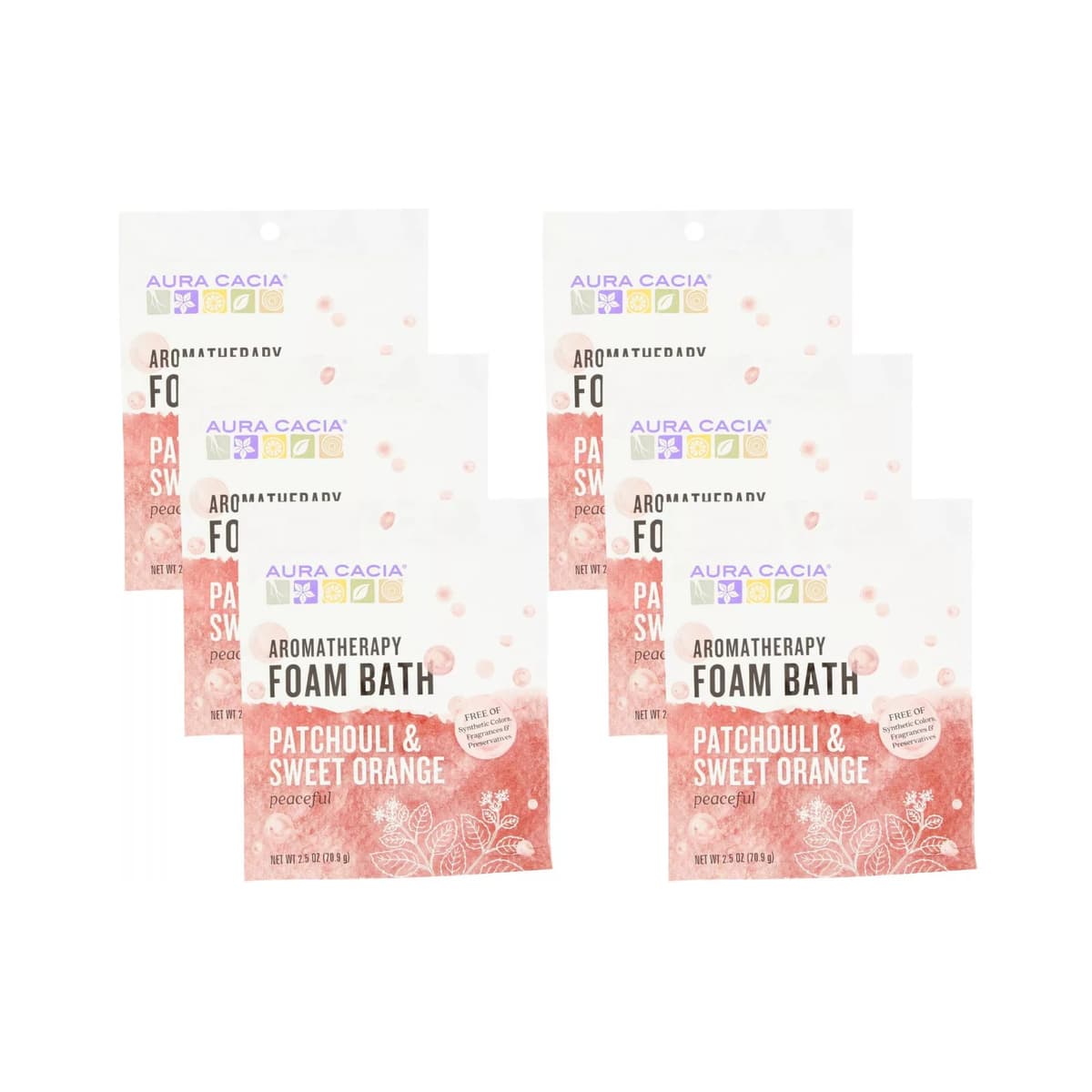 Peaceful Patchouli and Sweet Orange Aromatherapy Foam Bath