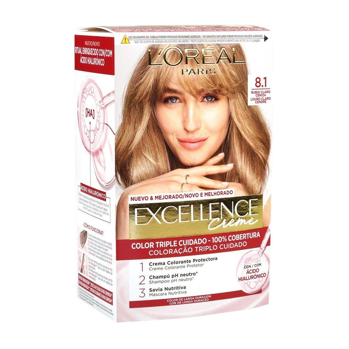 Excellence Creme Hair Dye 8.1 Ash Blonde