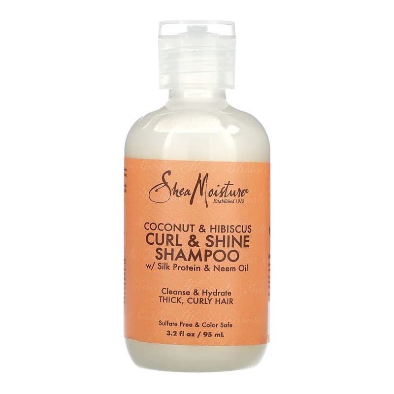 Curl & Shine Shampoo, Thick, Curly Hair, Coconut & Hibiscus