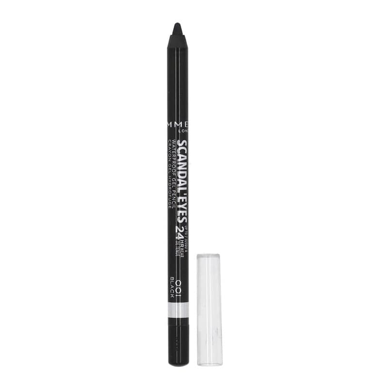 Scandal'Eyes, Waterproof Gel Pencil, 001 Black