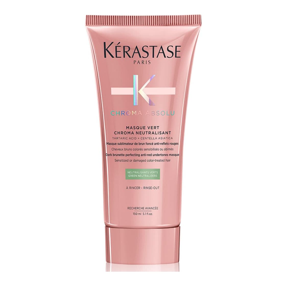 Kérastase Chroma Absolu, Softening Mask, Neutralising Red Tones, For Brown Colour-Treated Hair, With Lactic Acid