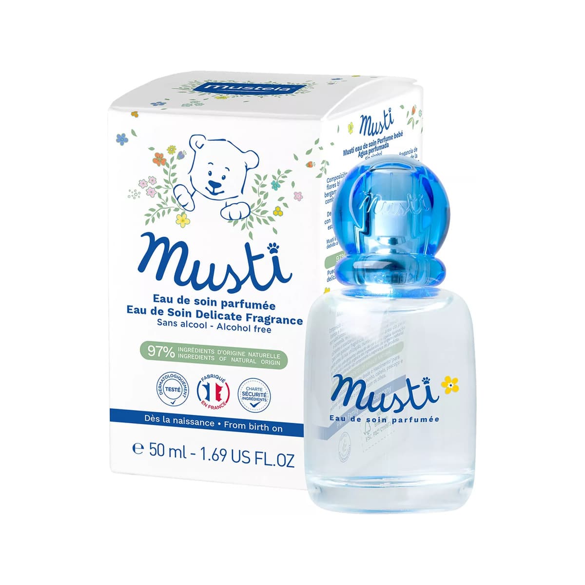 Musti Eau de Soin Spray Baby Perfume Alcohol Free Fragrance