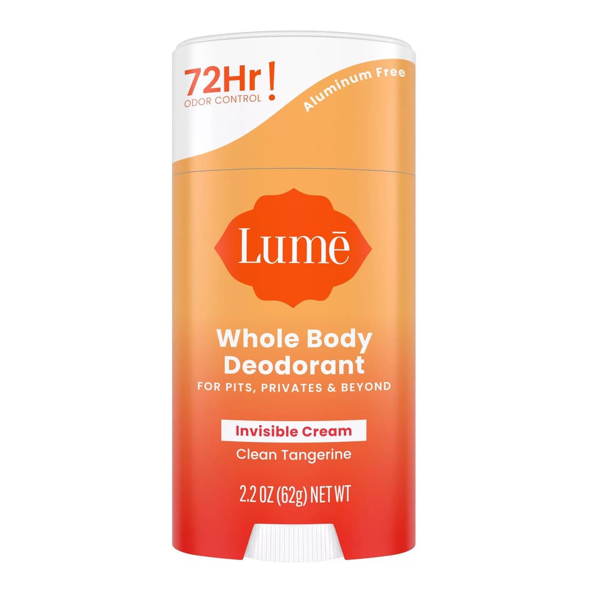 Whole Body Women's Aluminum Free Invisible Cream Stick Deodorant - Clean Tangerine Scent - Trial Size
