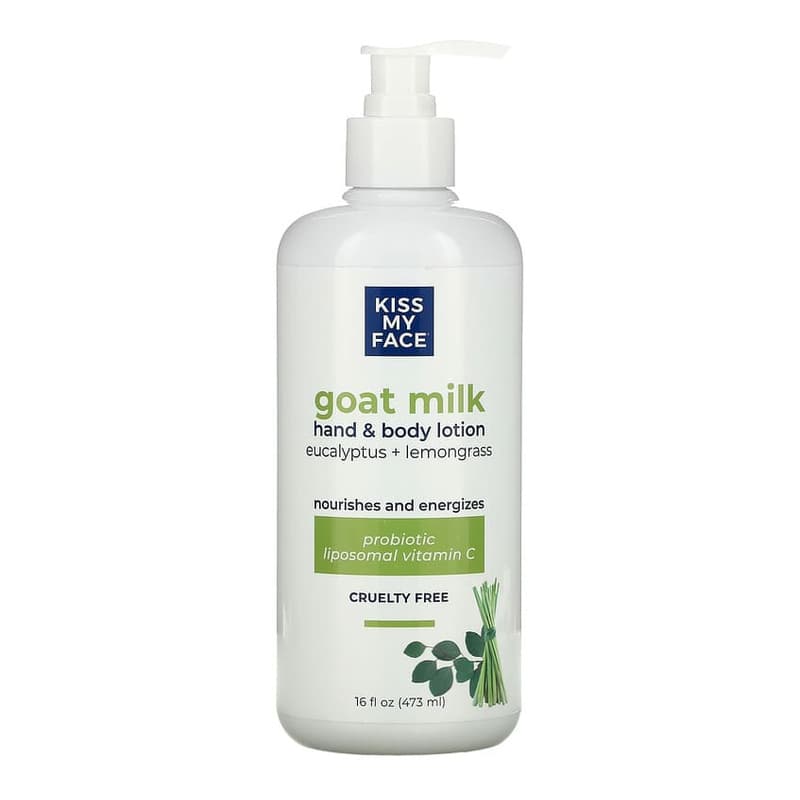Goat Milk Hand & Body Lotion, Eucalyptus + Lemongrass
