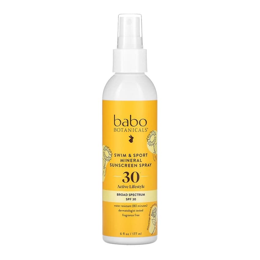 Swim & Sport, Mineral Sunscreen Spray, SPF 30