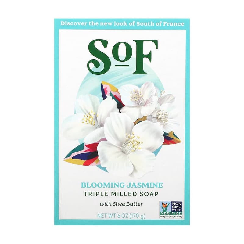 Triple Milled Bar Soap with Shea Butter, Blooming Jasmine