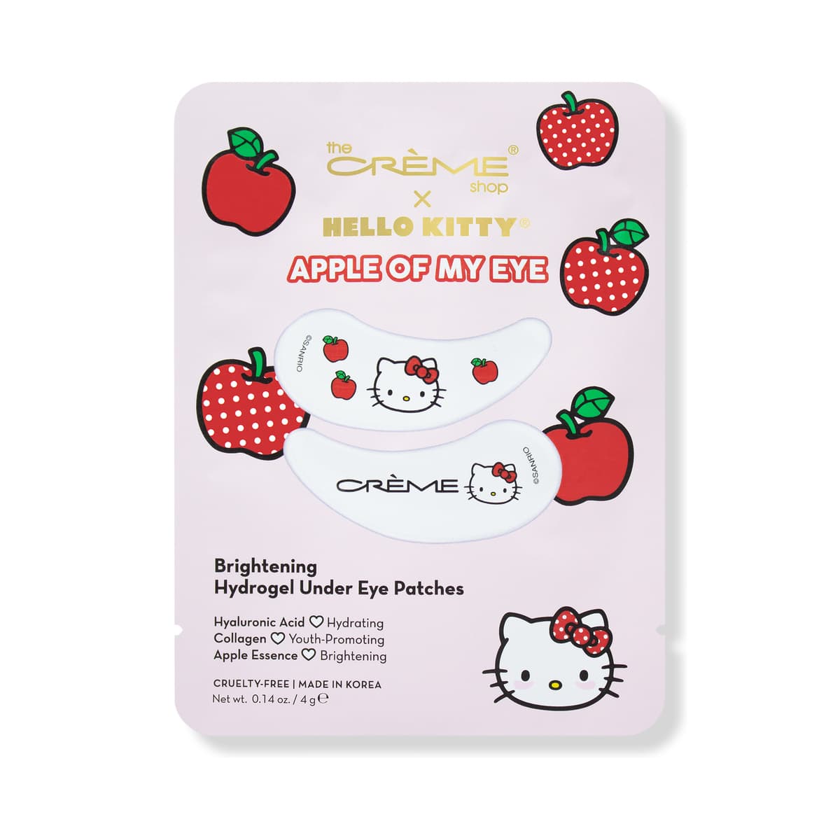 Hello Kitty Apple Of My Eye Brightening Hydrogel Under Eye Patches
