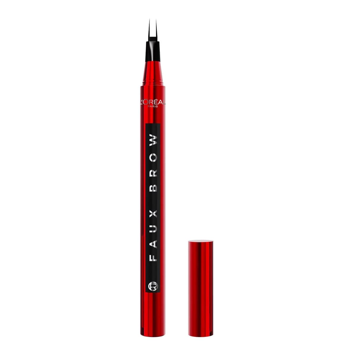 Faux Brow Eyebrow Tint Double Brush Brow Pen, Soft Black