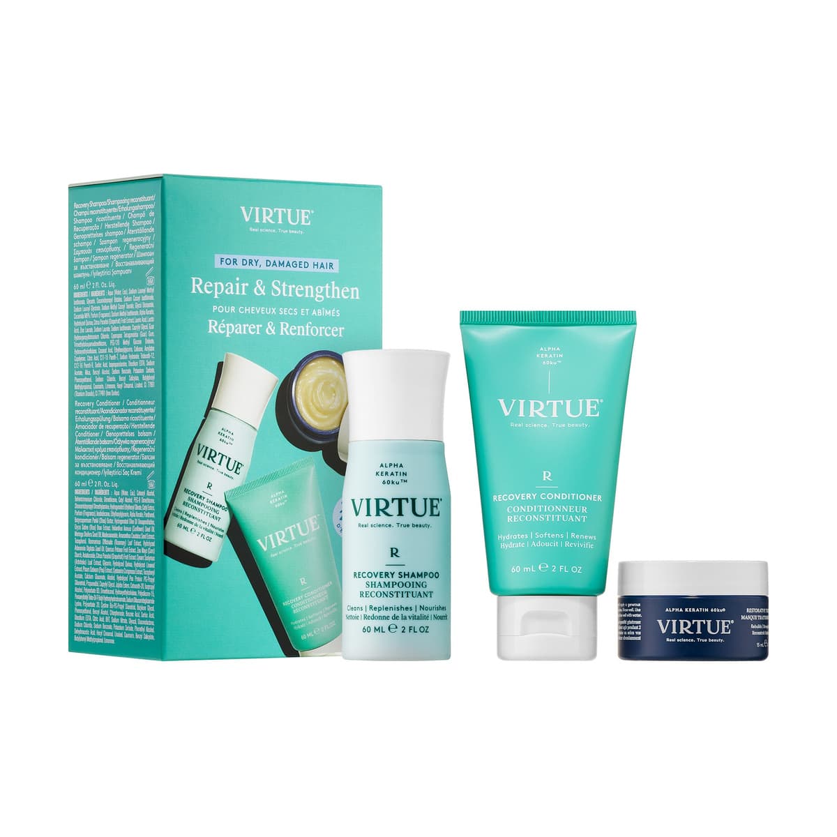 Hydrating Recovery Discovery Set for dry, Damaged & Colored Hair