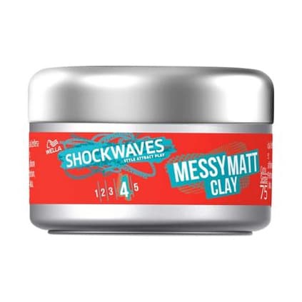Wella Shockwaves Messy Matt Clay