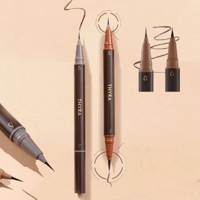 2 In 1 Liquid Eyeliner (1-3), #02 Ash brown