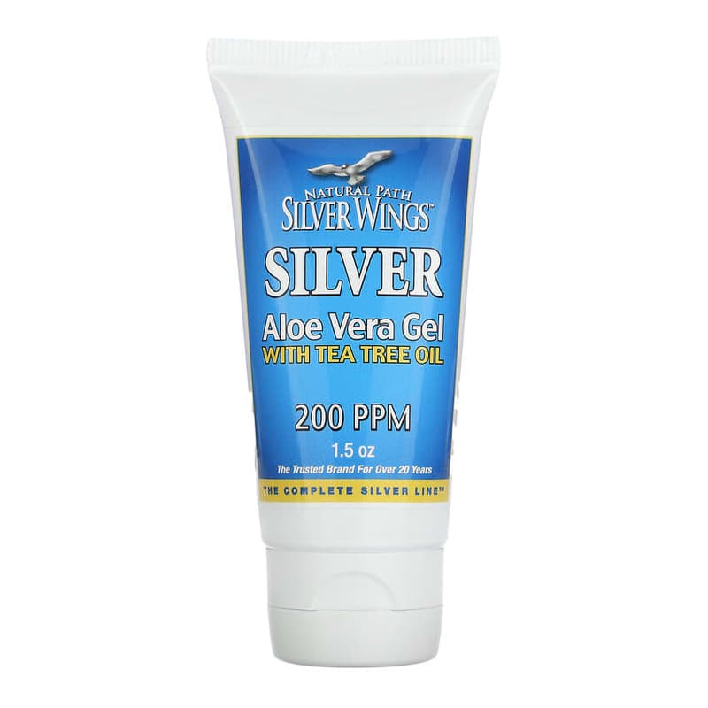 Silver, Aloe Vera Gel with Tea Tree Oil, 200 PPM