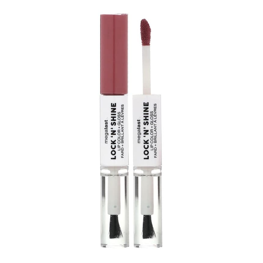 MegaLast, Lock 'N' Shine, Lip Color + Gloss, Pinky Promise