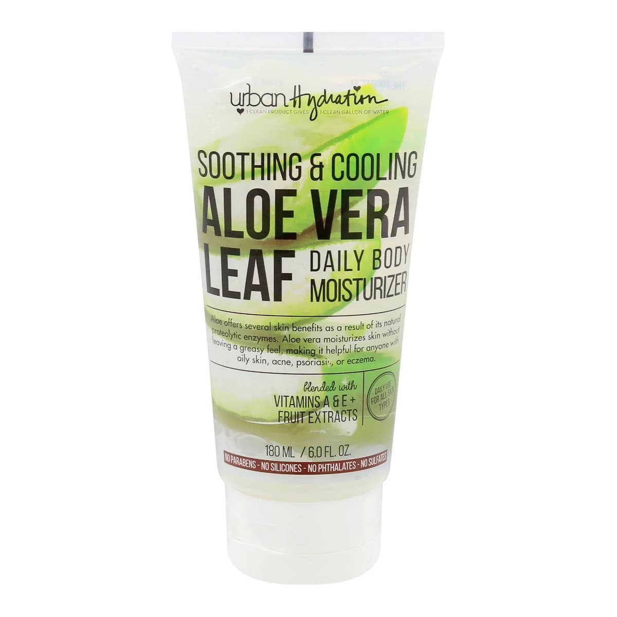 Aloe Vera Leaf Soothing & Cooling Body Gel Moisturizer - Scented
