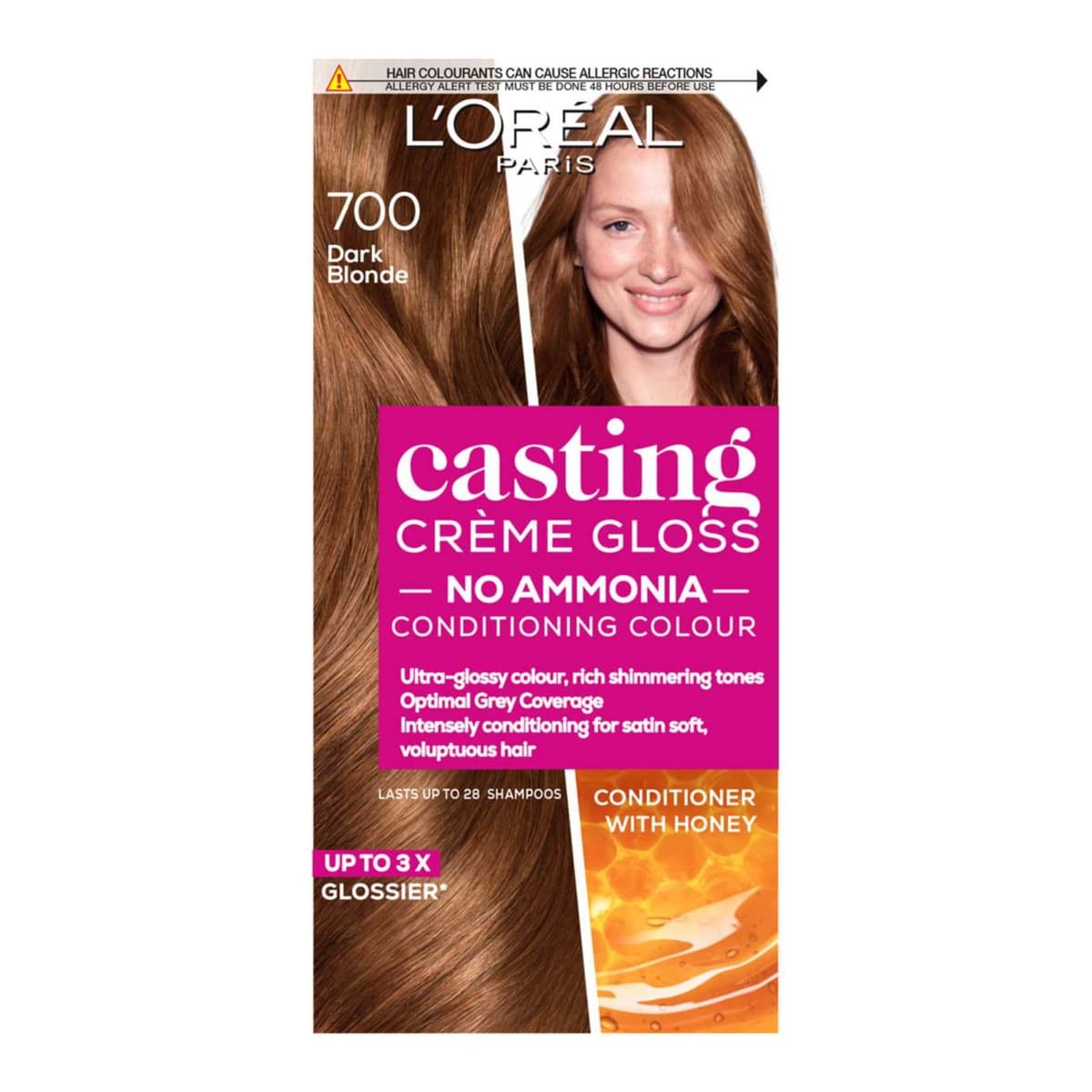 Paris Casting Creme Gloss Semi-Permanent Hair Dye, Blonde Hair Dye 700 Dark Blonde