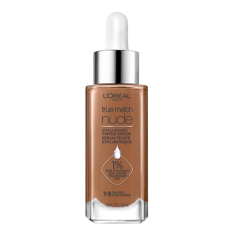 Hyaluronic Tinted Serum Makeup Skincare Hybrid, Tan-Deep 7-8