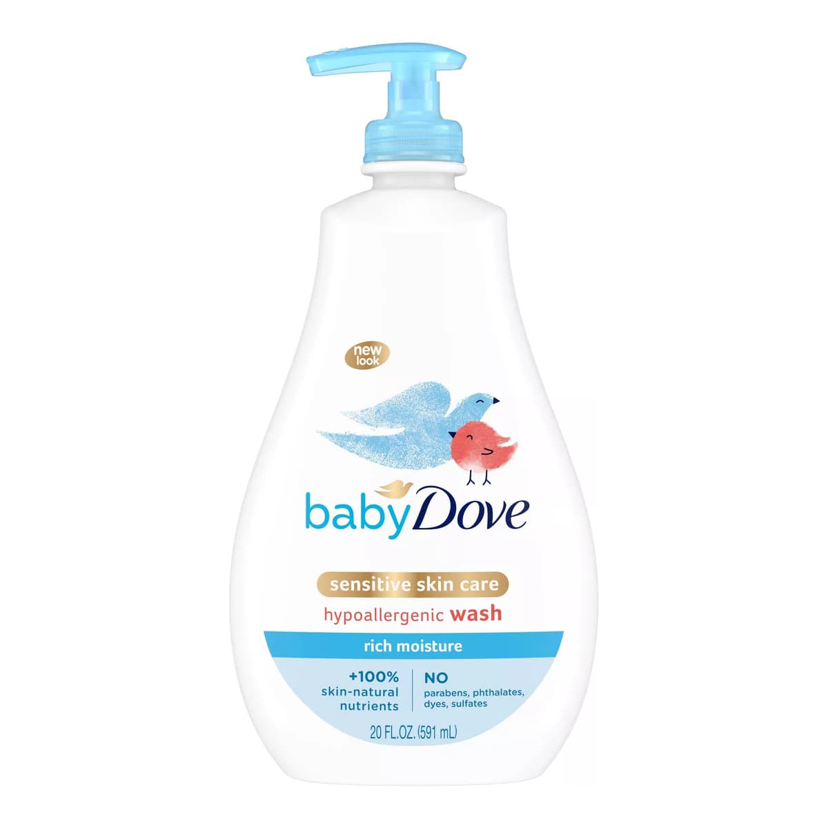 Rich Moisture Baby Wash & Shampoo, Hypoallergenic and Tear-Free