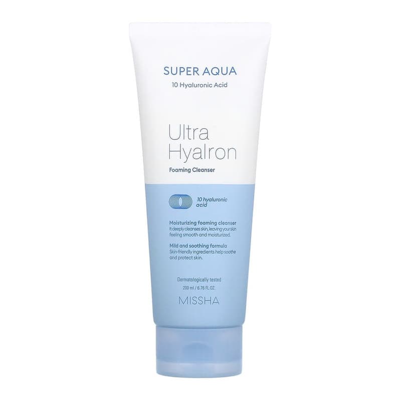 Super Aqua, Ultra Hyalron Foaming Cleanser